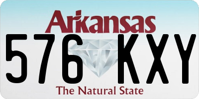 AR license plate 576KXY