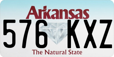 AR license plate 576KXZ