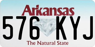 AR license plate 576KYJ
