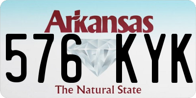 AR license plate 576KYK