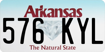 AR license plate 576KYL