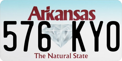 AR license plate 576KYO
