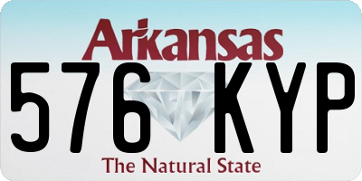 AR license plate 576KYP