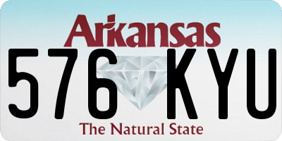 AR license plate 576KYU