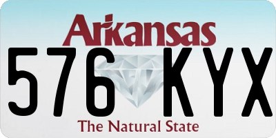 AR license plate 576KYX