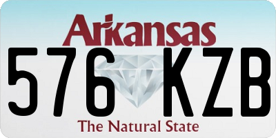 AR license plate 576KZB
