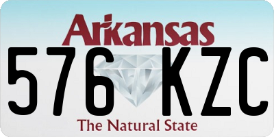 AR license plate 576KZC