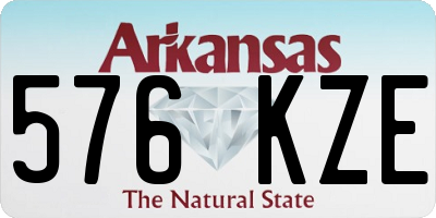 AR license plate 576KZE