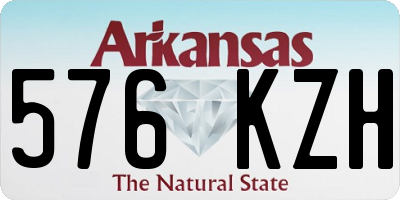 AR license plate 576KZH