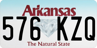AR license plate 576KZQ