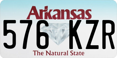 AR license plate 576KZR