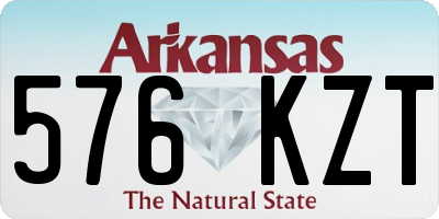 AR license plate 576KZT