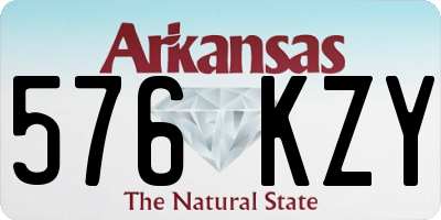 AR license plate 576KZY