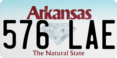 AR license plate 576LAE