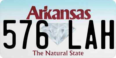 AR license plate 576LAH