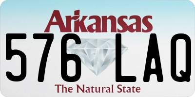 AR license plate 576LAQ