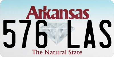 AR license plate 576LAS