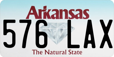 AR license plate 576LAX