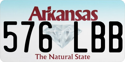 AR license plate 576LBB