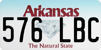 AR license plate 576LBC