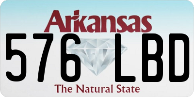 AR license plate 576LBD