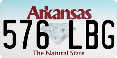 AR license plate 576LBG