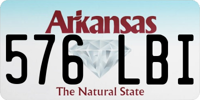 AR license plate 576LBI