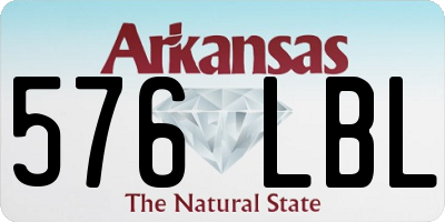 AR license plate 576LBL