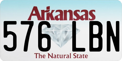 AR license plate 576LBN