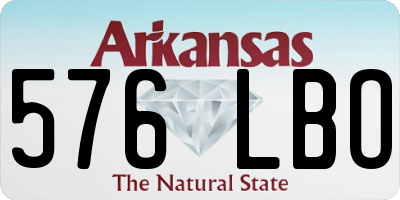 AR license plate 576LBO