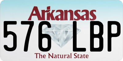 AR license plate 576LBP