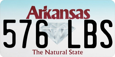 AR license plate 576LBS
