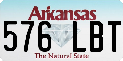 AR license plate 576LBT