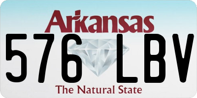 AR license plate 576LBV
