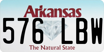AR license plate 576LBW
