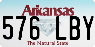 AR license plate 576LBY