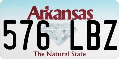 AR license plate 576LBZ