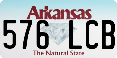 AR license plate 576LCB