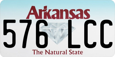 AR license plate 576LCC