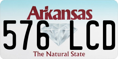 AR license plate 576LCD