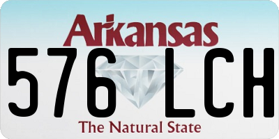 AR license plate 576LCH