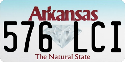 AR license plate 576LCI