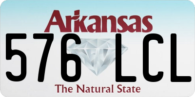 AR license plate 576LCL