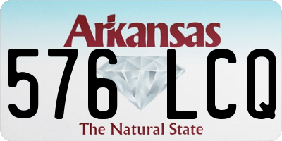 AR license plate 576LCQ