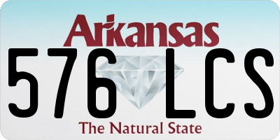 AR license plate 576LCS