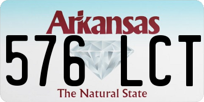 AR license plate 576LCT