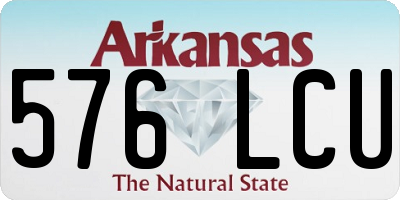 AR license plate 576LCU