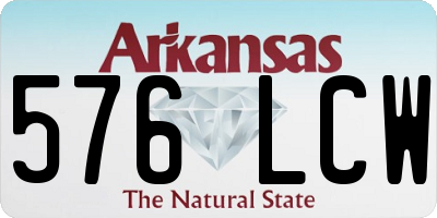 AR license plate 576LCW