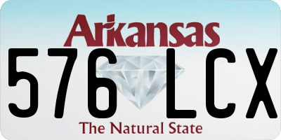 AR license plate 576LCX