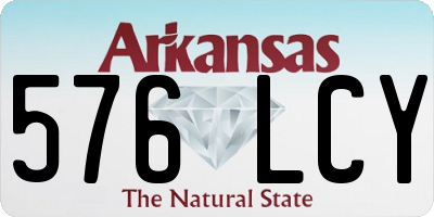AR license plate 576LCY